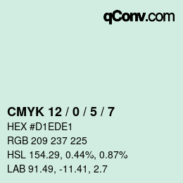 Color code: CMYK 12 / 0 / 5 / 7 | qconv.com