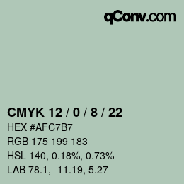 Código de color: CMYK 12 / 0 / 8 / 22 | qconv.com