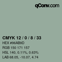 Color code: CMYK 12 / 0 / 8 / 33 | qconv.com