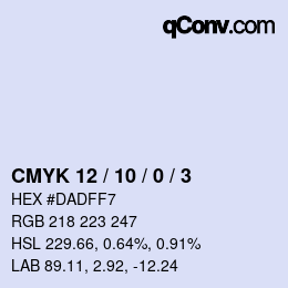 Color code: CMYK 12 / 10 / 0 / 3 | qconv.com
