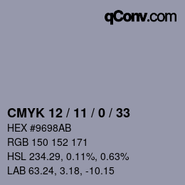 Color code: CMYK 12 / 11 / 0 / 33 | qconv.com