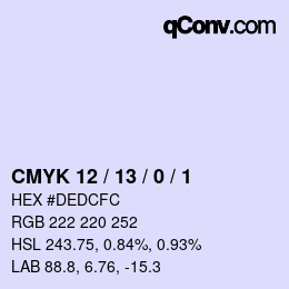 カラーコード: CMYK 12 / 13 / 0 / 1 | qconv.com