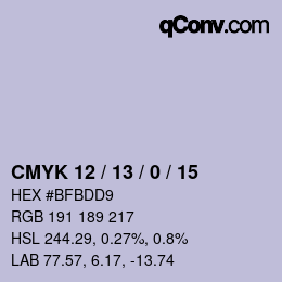 Color code: CMYK 12 / 13 / 0 / 15 | qconv.com