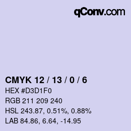 Color code: CMYK 12 / 13 / 0 / 6 | qconv.com