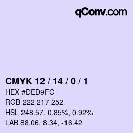 カラーコード: CMYK 12 / 14 / 0 / 1 | qconv.com