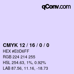 Color code: CMYK 12 / 16 / 0 / 0 | qconv.com