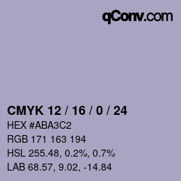 Color code: CMYK 12 / 16 / 0 / 24 | qconv.com