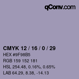 Código de color: CMYK 12 / 16 / 0 / 29 | qconv.com
