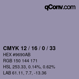 Color code: CMYK 12 / 16 / 0 / 33 | qconv.com