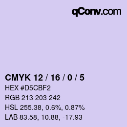 Color code: CMYK 12 / 16 / 0 / 5 | qconv.com