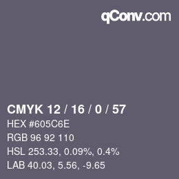 Código de color: CMYK 12 / 16 / 0 / 57 | qconv.com