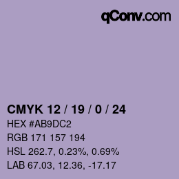 Color code: CMYK 12 / 19 / 0 / 24 | qconv.com