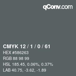 Color code: CMYK 12 / 1 / 0 / 61 | qconv.com