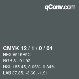 Color code: CMYK 12 / 1 / 0 / 64 | qconv.com