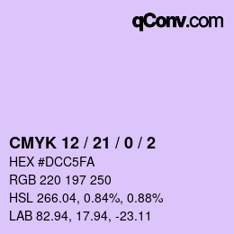 Color code: CMYK 12 / 21 / 0 / 2 | qconv.com