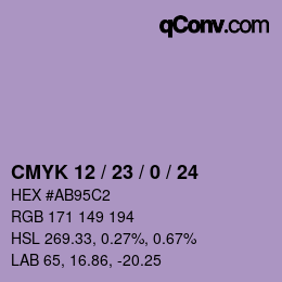 颜色代码: CMYK 12 / 23 / 0 / 24 | qconv.com