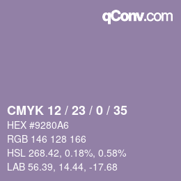 Color code: CMYK 12 / 23 / 0 / 35 | qconv.com