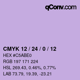 カラーコード: CMYK 12 / 24 / 0 / 12 | qconv.com