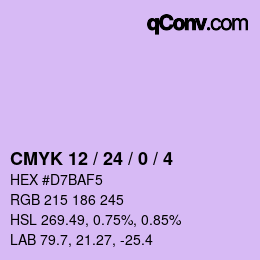 Color code: CMYK 12 / 24 / 0 / 4 | qconv.com