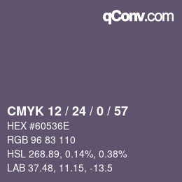 Color code: CMYK 12 / 24 / 0 / 57 | qconv.com