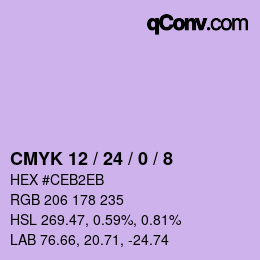 Color code: CMYK 12 / 24 / 0 / 8 | qconv.com
