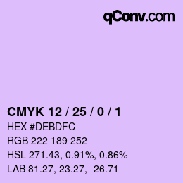 颜色代码: CMYK 12 / 25 / 0 / 1 | qconv.com