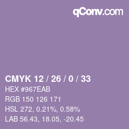カラーコード: CMYK 12 / 26 / 0 / 33 | qconv.com