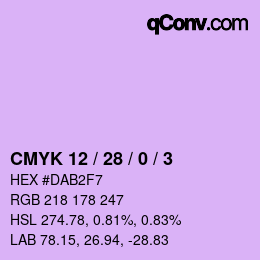 カラーコード: CMYK 12 / 28 / 0 / 3 | qconv.com