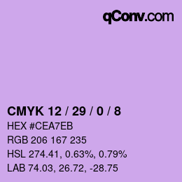 Color code: CMYK 12 / 29 / 0 / 8 | qconv.com