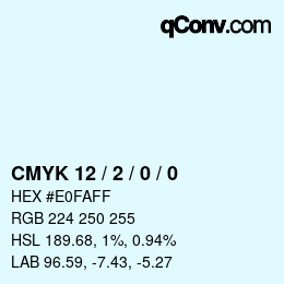 Color code: CMYK 12 / 2 / 0 / 0 | qconv.com