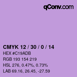 Color code: CMYK 12 / 30 / 0 / 14 | qconv.com