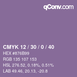 Color code: CMYK 12 / 30 / 0 / 40 | qconv.com