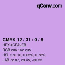 カラーコード: CMYK 12 / 31 / 0 / 8 | qconv.com