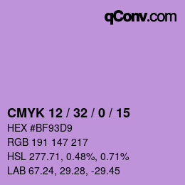 Color code: CMYK 12 / 32 / 0 / 15 | qconv.com