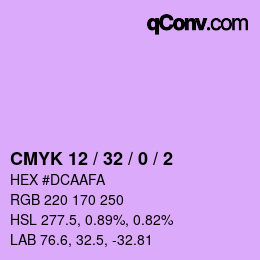 カラーコード: CMYK 12 / 32 / 0 / 2 | qconv.com