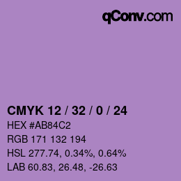 カラーコード: CMYK 12 / 32 / 0 / 24 | qconv.com