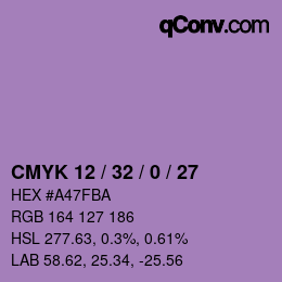 Color code: CMYK 12 / 32 / 0 / 27 | qconv.com