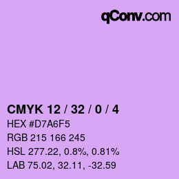 カラーコード: CMYK 12 / 32 / 0 / 4 | qconv.com