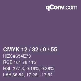 カラーコード: CMYK 12 / 32 / 0 / 55 | qconv.com