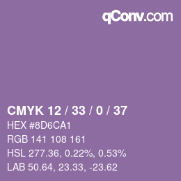 Color code: CMYK 12 / 33 / 0 / 37 | qconv.com