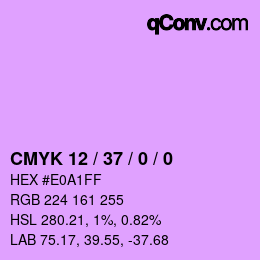 カラーコード: CMYK 12 / 37 / 0 / 0 | qconv.com