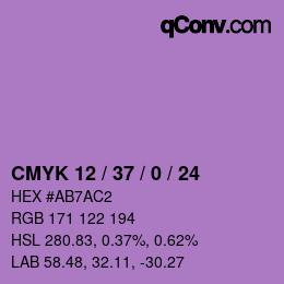 カラーコード: CMYK 12 / 37 / 0 / 24 | qconv.com