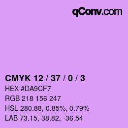 カラーコード: CMYK 12 / 37 / 0 / 3 | qconv.com