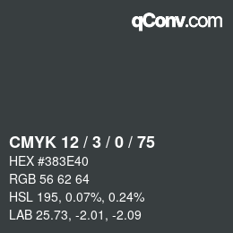 Color code: CMYK 12 / 3 / 0 / 75 | qconv.com