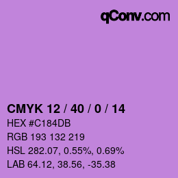 Color code: CMYK 12 / 40 / 0 / 14 | qconv.com