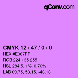 Color code: CMYK 12 / 47 / 0 / 0 | qconv.com