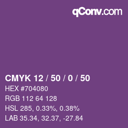 Código de color: CMYK 12 / 50 / 0 / 50 | qconv.com