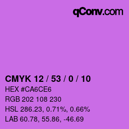 Color code: CMYK 12 / 53 / 0 / 10 | qconv.com