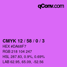 Color code: CMYK 12 / 58 / 0 / 3 | qconv.com