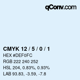 Color code: CMYK 12 / 5 / 0 / 1 | qconv.com